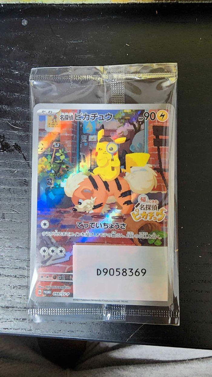 Carte Pokémon japonaise : Detective Pikachu Promo Scéllé - photo numéro 1