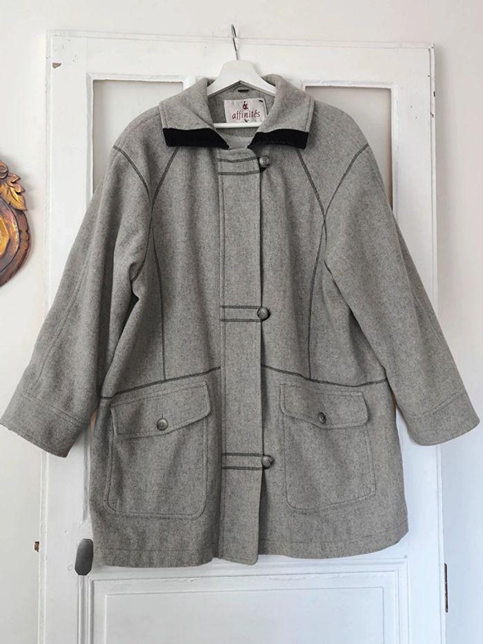 🤎 Duffle-coat vintage Oversize laine 44/46 🤎 - photo numéro 1