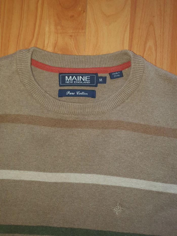 Pull beige Maine taille M excellent état. - photo numéro 5