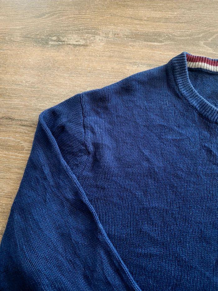 Pull Col Rond Vintage Chaps Ralph Lauren XL Marine Rétro - photo numéro 3