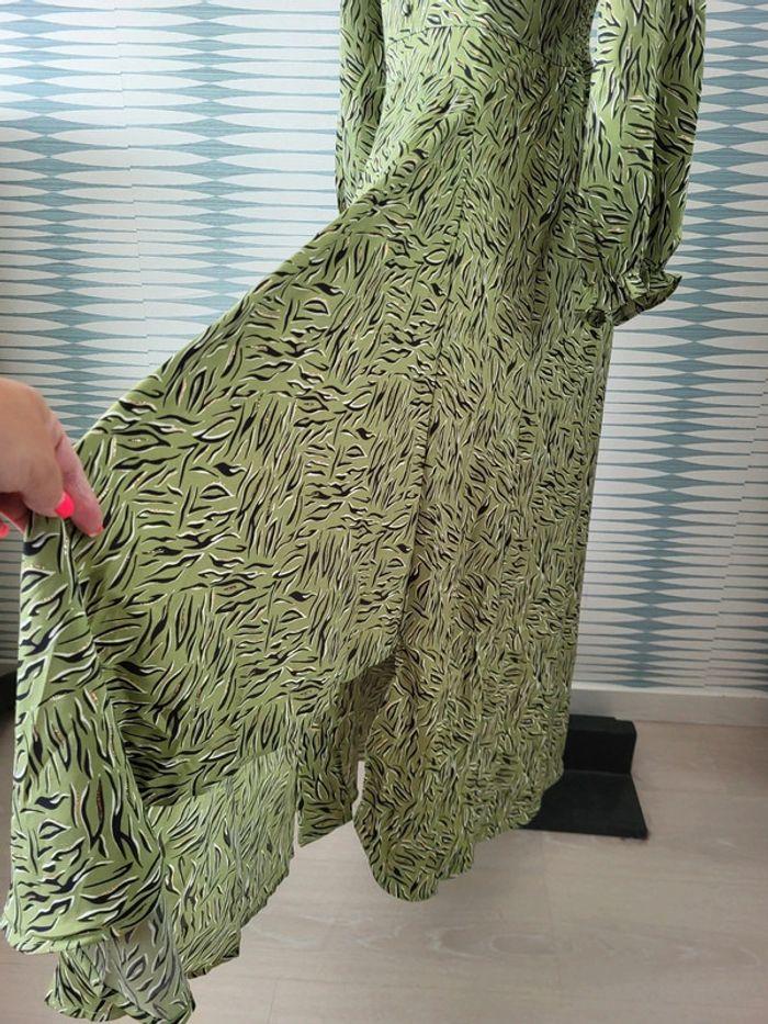 Robe longue verte à motifs modèle Elvalia taille XL By One Loicïa Curve neuve avec étiquette - photo numéro 15