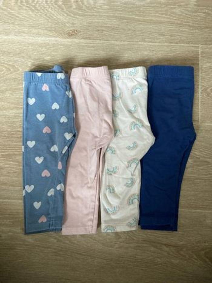 Lot de 4 leggings fille