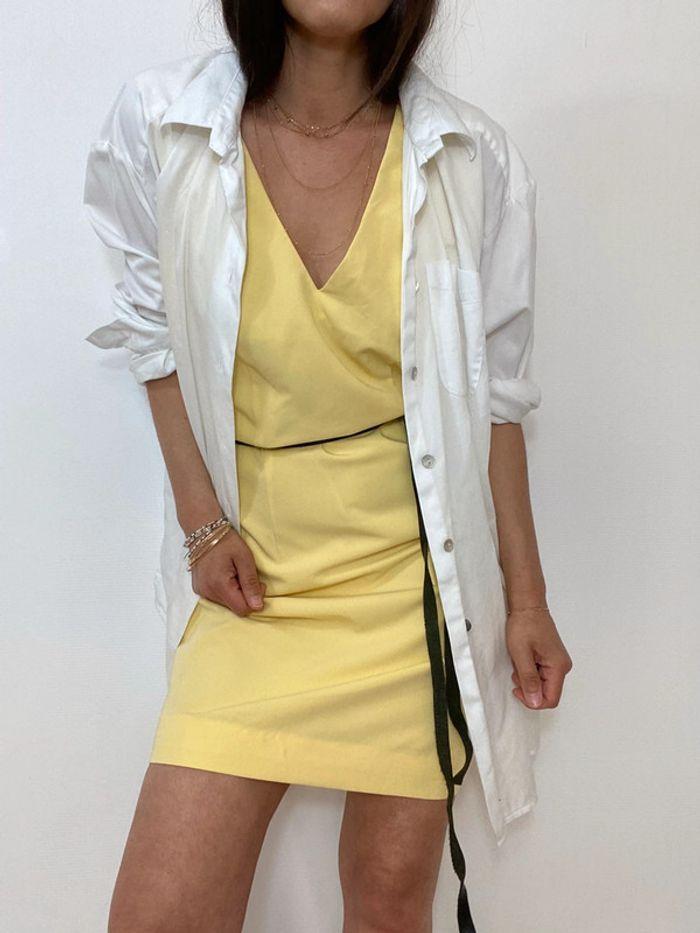 robe d’été  ajusté jaune - photo numéro 5