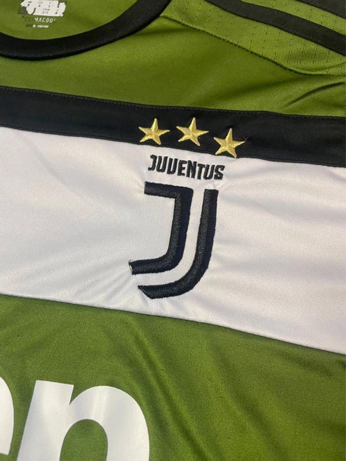 Maillot adidas juventus exterieur vert kaki vintage 2017 taille S - photo numéro 3