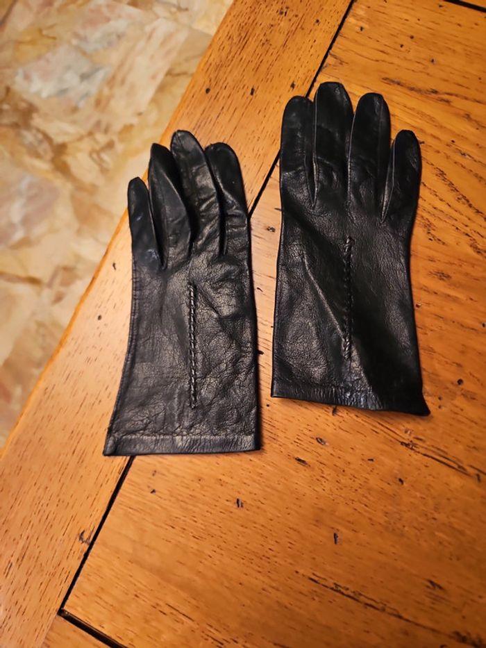 #gants femme cuir vintage - photo numéro 1