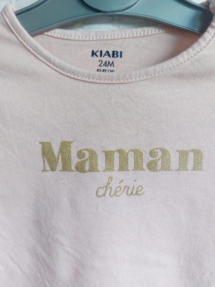 Tee-shirt manches longues Kiabi 24 mois - photo numéro 2