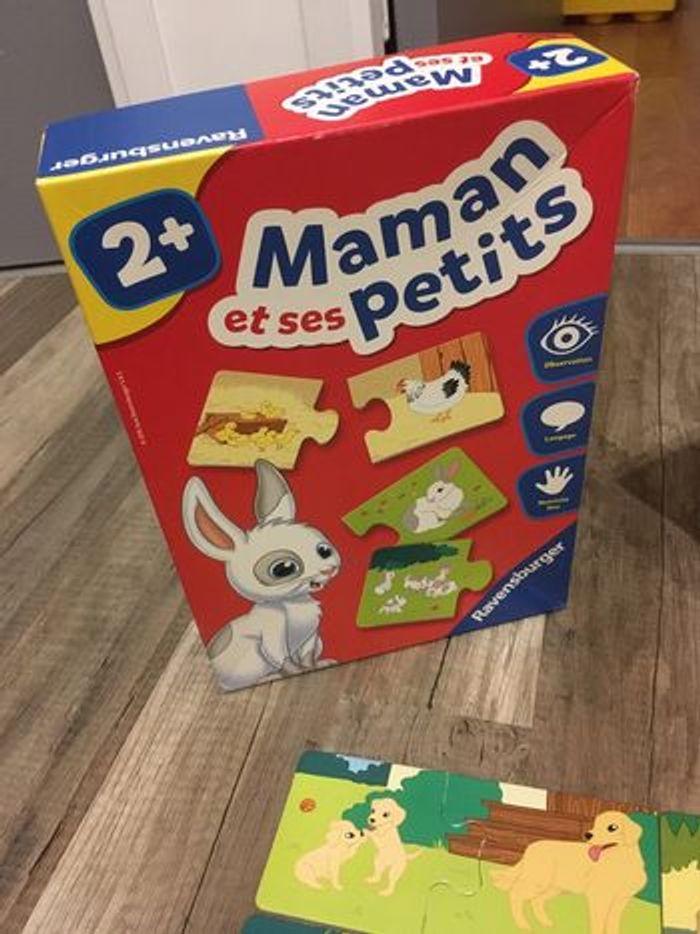 Puzzle d’association Mamans et ses petits Ravensburger 2 ans et plus - photo numéro 3