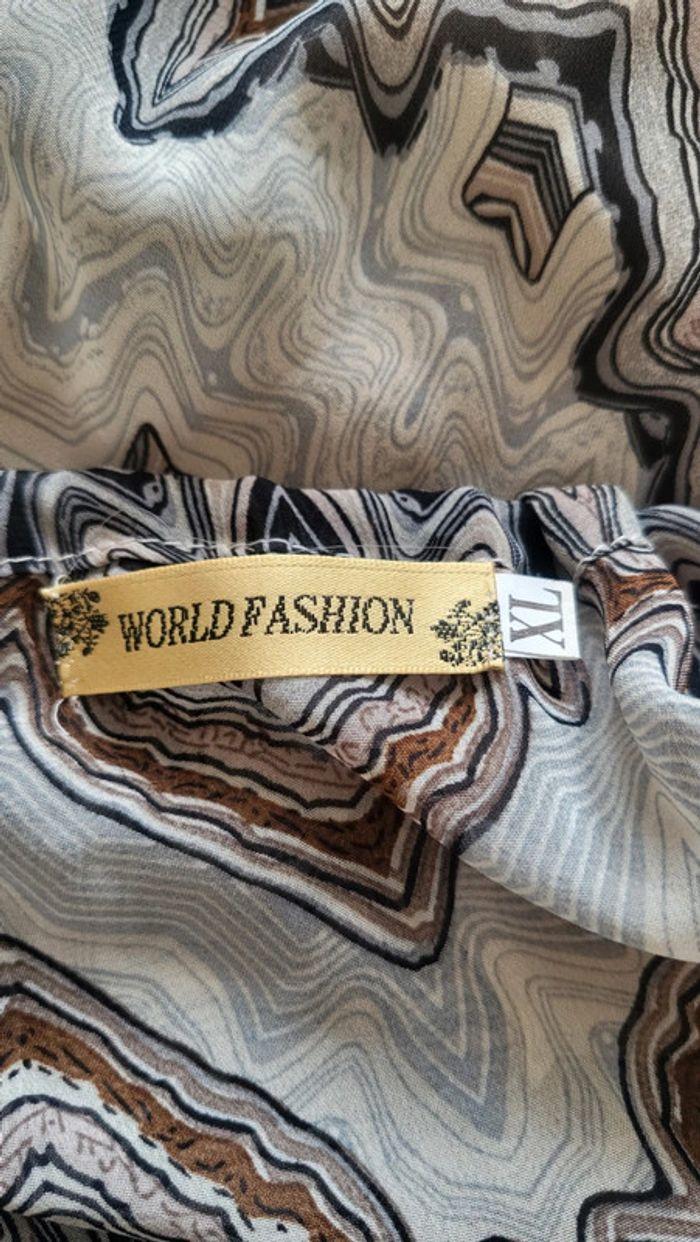 Blouse 10 % soie World Fashion Taille XL - photo numéro 8