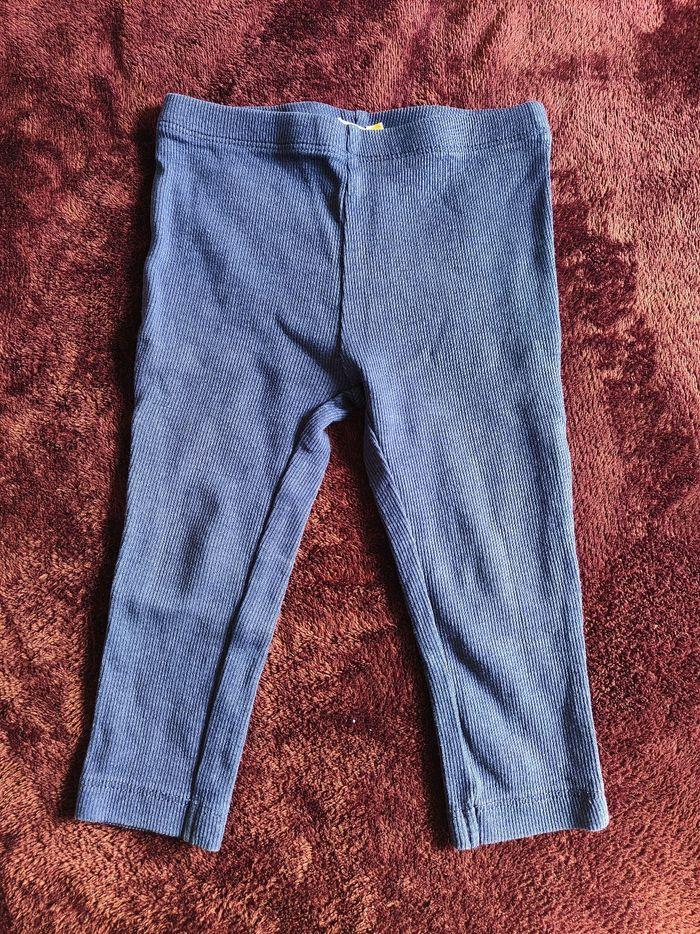 Lot 4 legging bleu kaki Lupilu Zeeman 9 mois - photo numéro 2