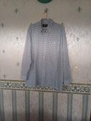 Chemise a carreaux bleue et blanche