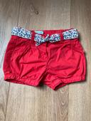 Short rouge obaibi 6 mois