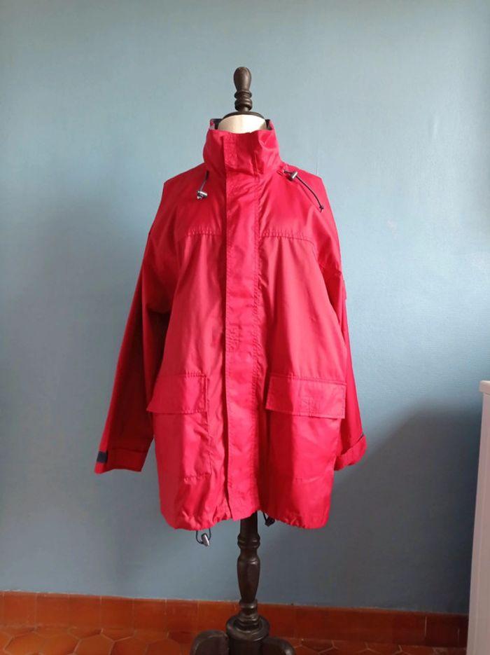 Imperméable rouge doublé homme/Femme taille L - photo numéro 1