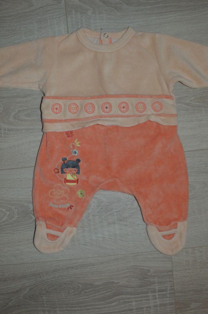 Pyjama velours Sucre d'Orge 1 mois