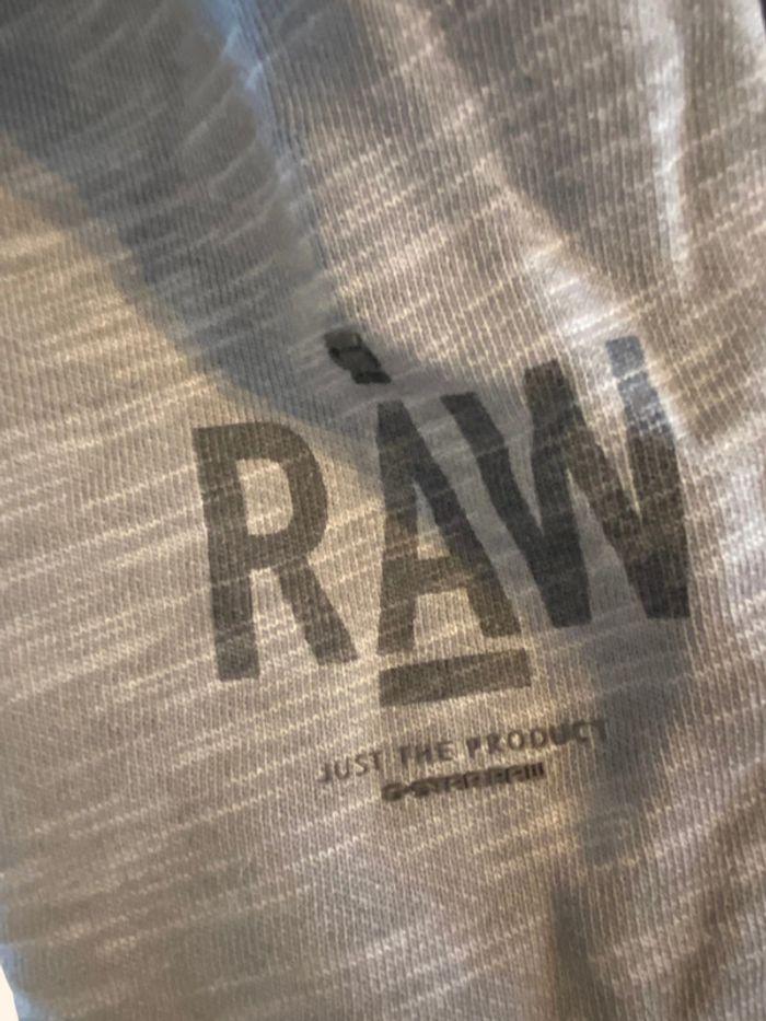 Sweat-shirt à capuche G Star Raw effet délavé - taille L - photo numéro 3