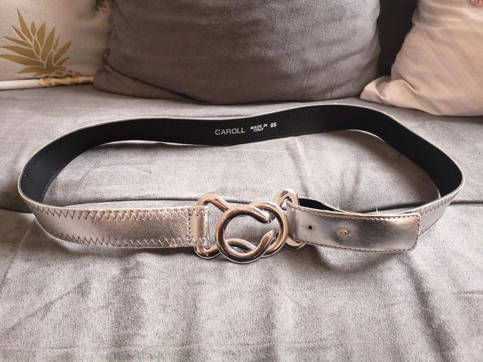 Ceinture fine argenté Caroll 85cm - photo numéro 1