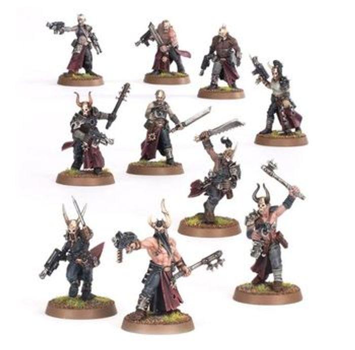 10x Chaos Cultists / Cultistes du Chaos - Warhammer - photo numéro 1