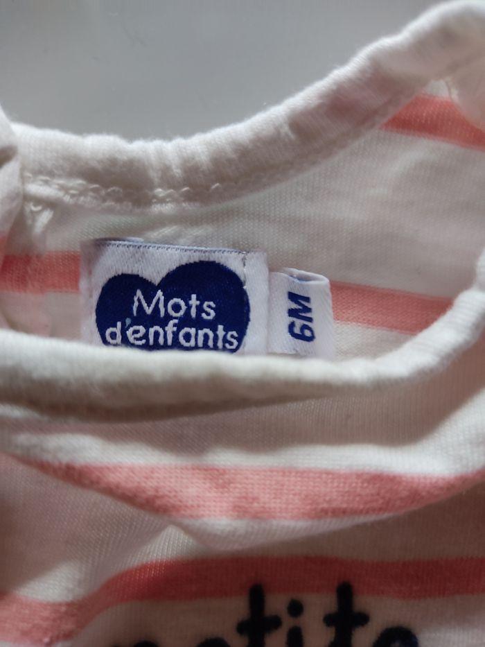 Tee  shirt bébé mots d'enfants - photo numéro 3