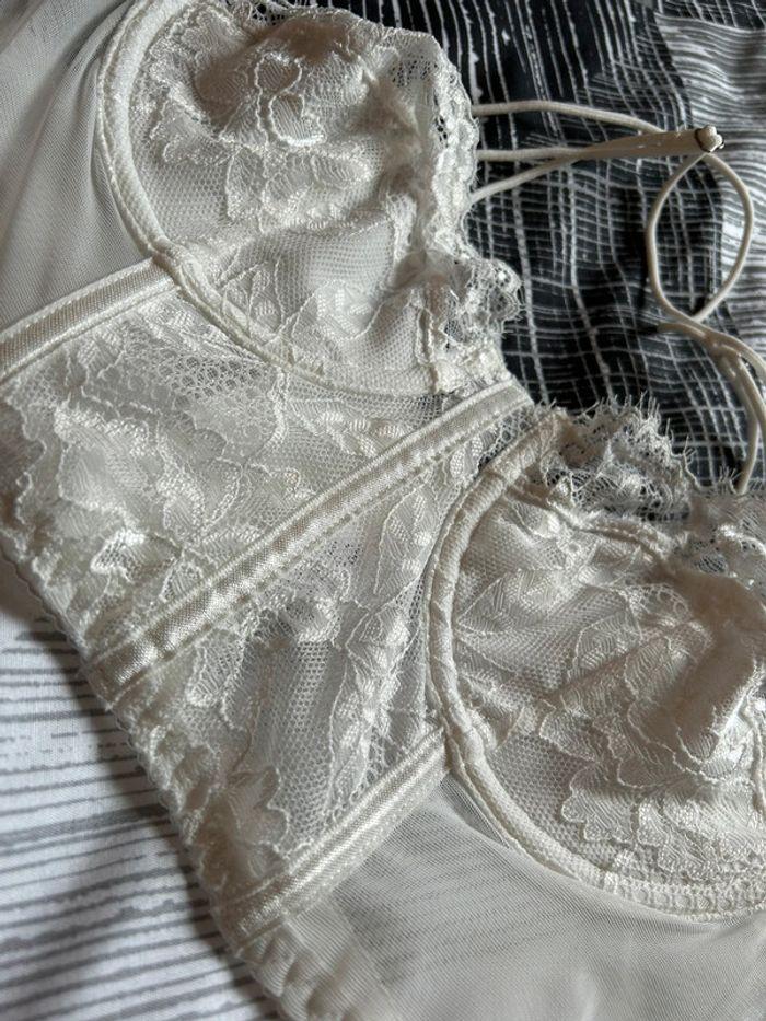 Soutien-gorge à dentelle blanc, shein taille S - photo numéro 2