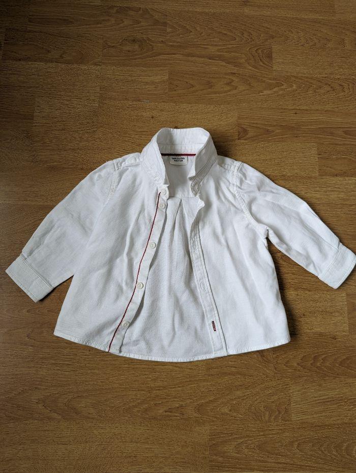 Chemise blanche tape à l' œil 9 mois - photo numéro 1