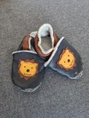 Chaussons bibalou fourrés et en cuir 18-24 mois