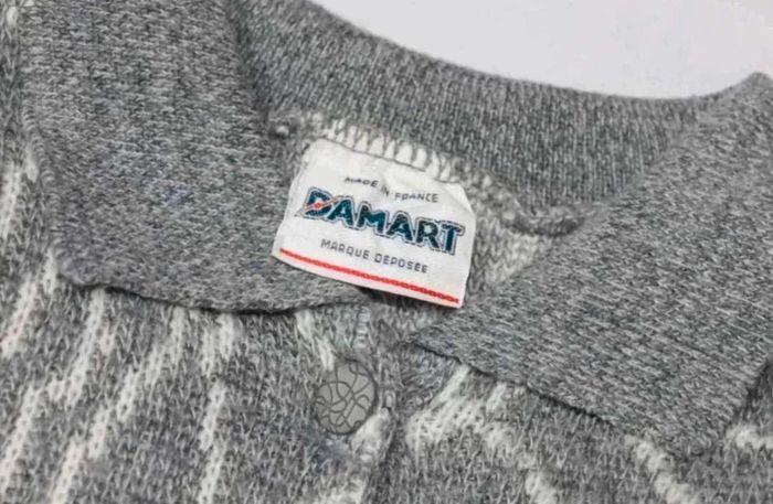 Pull  hiver  – Gris  et  Blanc -  Damart - 52 - photo numéro 7