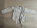 Gilet asymétrique gris/blanc inExtenso 3 ans