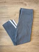 Pantalon chino gris à bandes blanches Bizzbee taille XS / 34