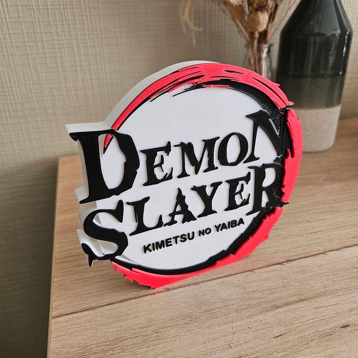 Figurine logo deco Demon Slayer 16x15cm FanArt - photo numéro 2