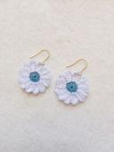 Boucles d’oreilles fleurs crochet