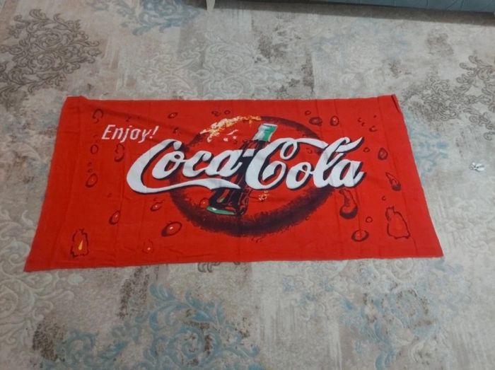 🔥🔥Superbe serviette de plage  coca cola neuf taille 70×150 cm🔥🔥 - photo numéro 1