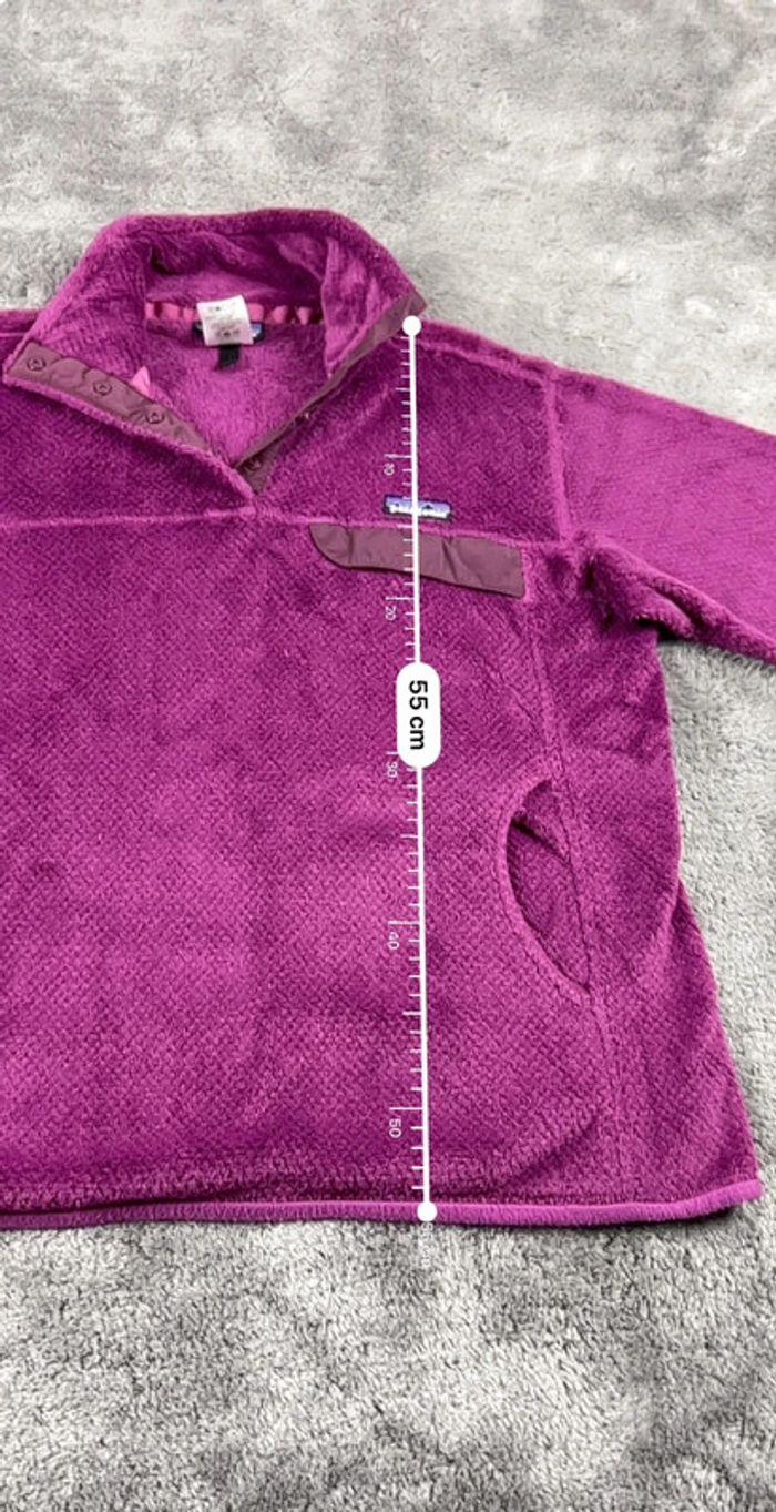 👕 Sweat Pull quart zip demi zip Polaire Femme Vintage Patagonia Violet Taille L 👕 - photo numéro 3