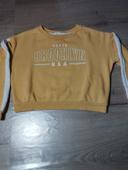 Sweat  court f ille 10 ans H&M jaune soleil