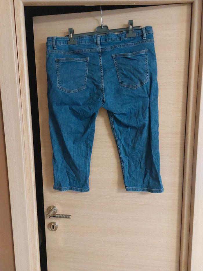 Pantacourt jeans denim grande taille - photo numéro 3