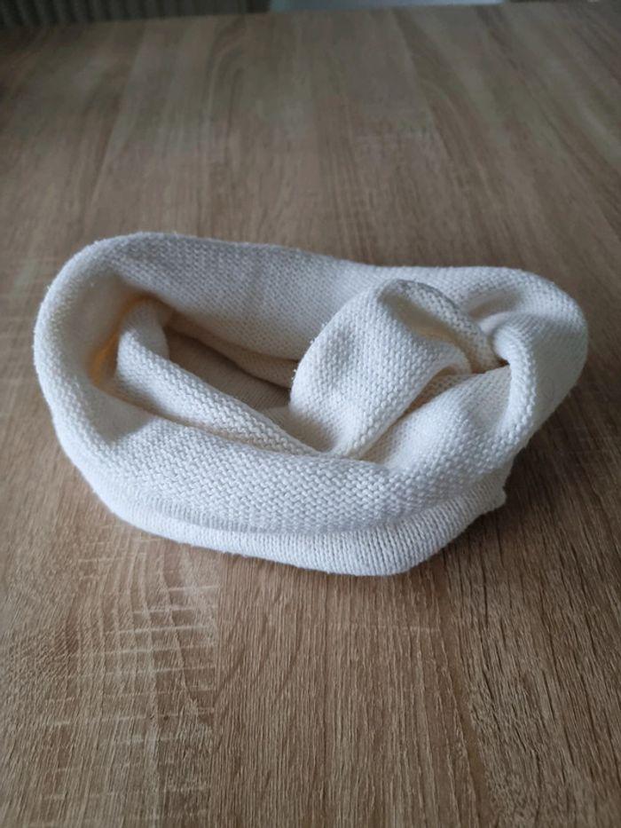 Snood blanc crème fille taille unique - photo numéro 2