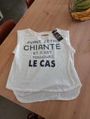 T-shirt manche très courte - slogan