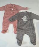 Lot de 2 pyjama bébé fille 6 mois