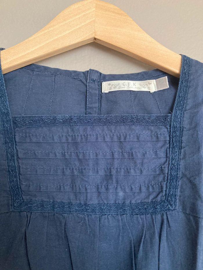 Monoprix C.F.K blouse bleue marine 8 ans - photo numéro 2