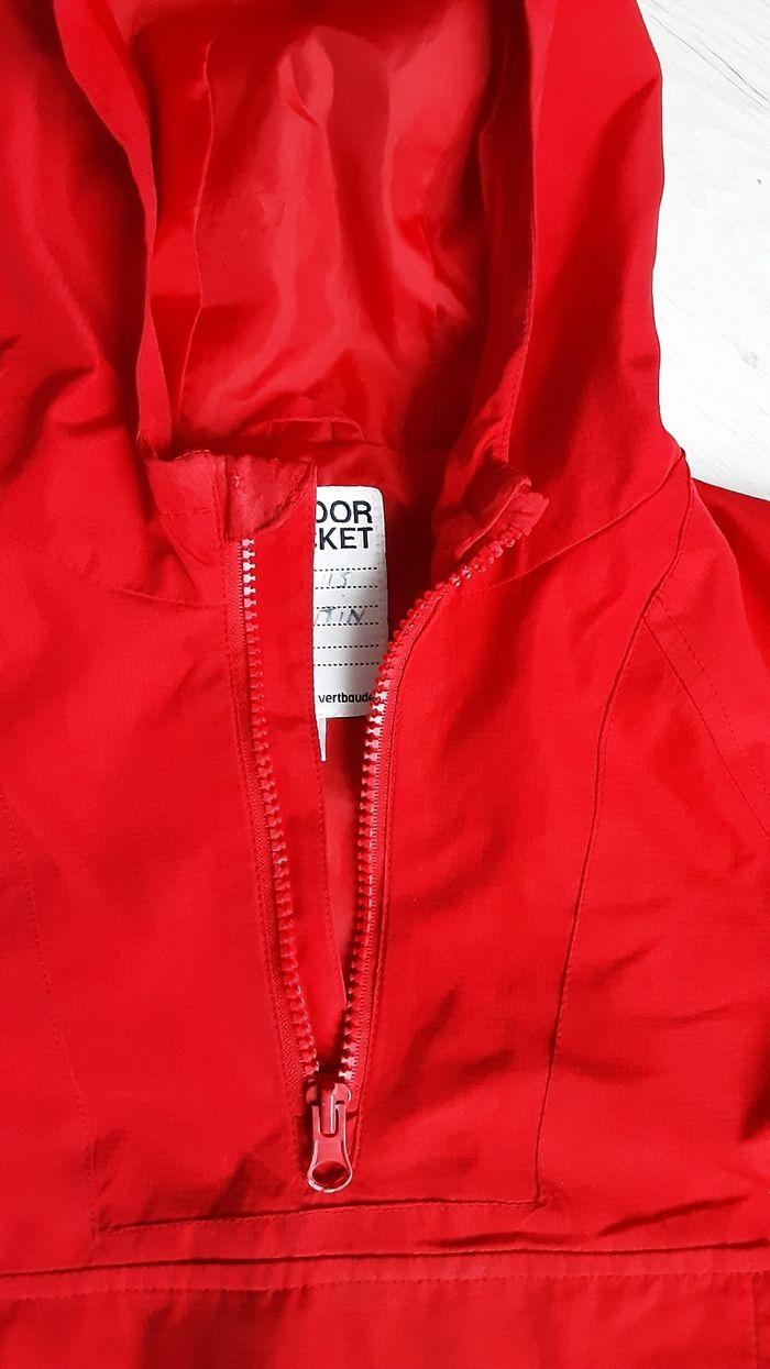 Vêtement mixte garçon fille blouson veste rouge à capuche Outdoor jacket 5 ans - photo numéro 3