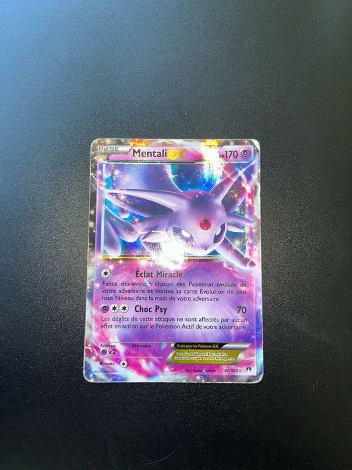 Carte Pokémon Mentali Ex 52/122 XY Rupture Turbo - photo numéro 2