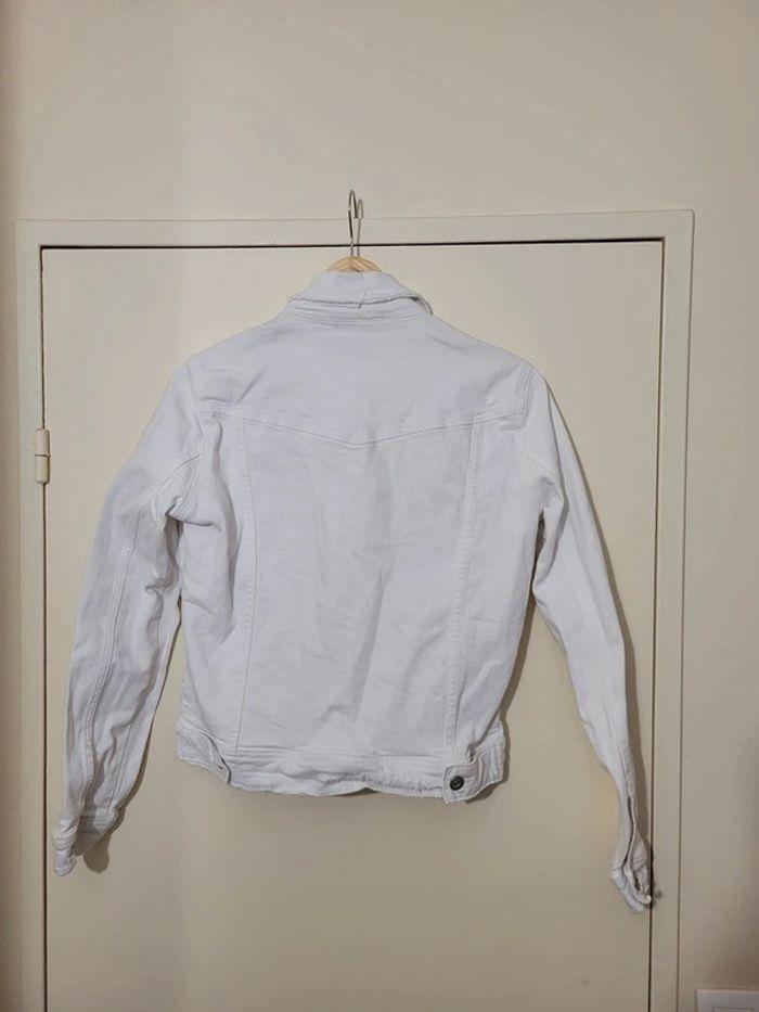 Veste en jean Zara blanc taille S - photo numéro 2