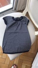 Robe bébé type marinière