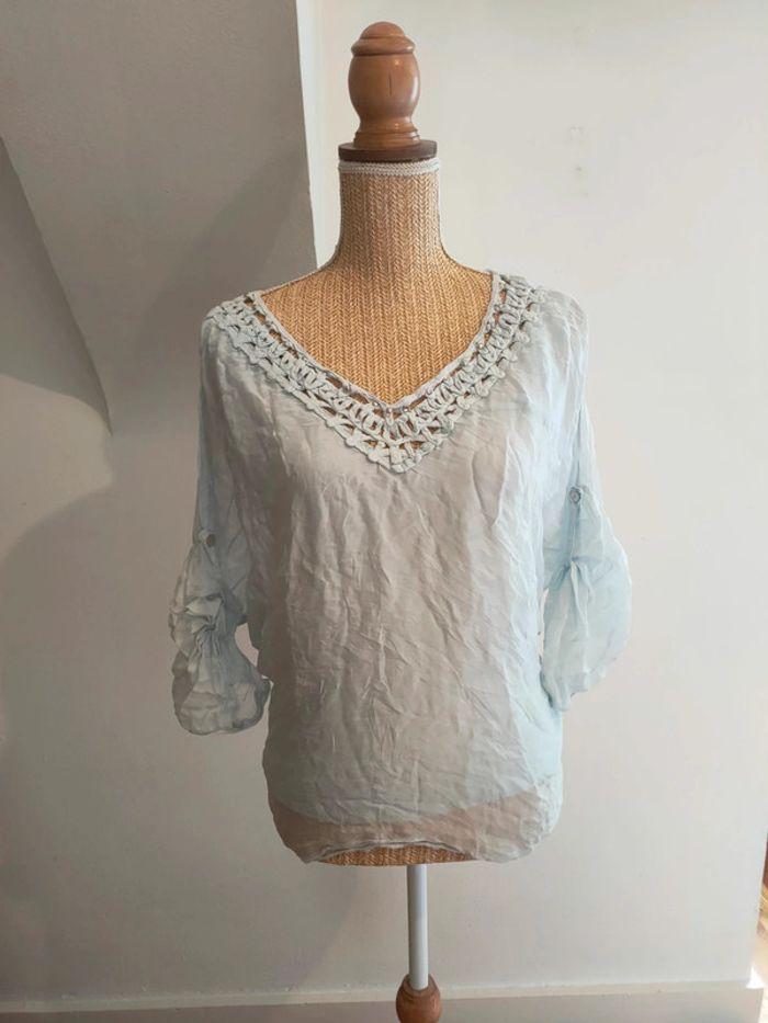 Blouse 40% soie - photo numéro 1