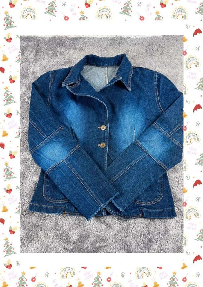 👕 Veste en Jeans vintage y2k Bleu Taille L 👕 - photo numéro 1