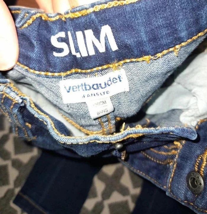 Lot 2 jeans slim vertbaudet 8 ans - photo numéro 5