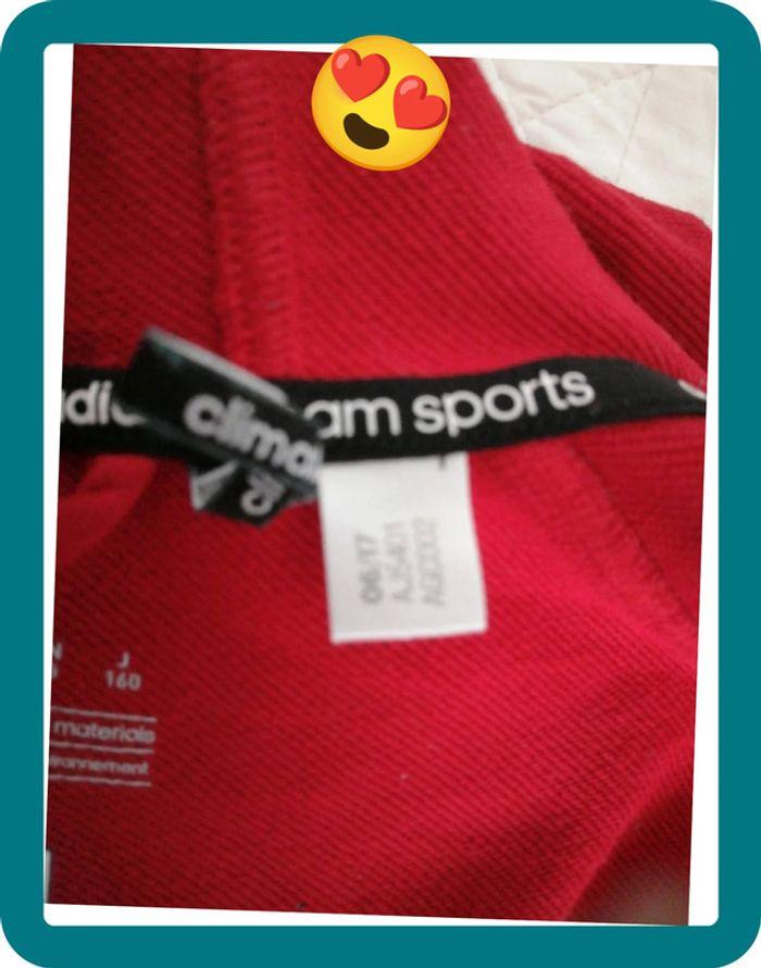 Gilet zippé Adidas rouge et blanc taille 13/14 ans - photo numéro 12