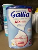 Lait Gallia AR 2 eme âge