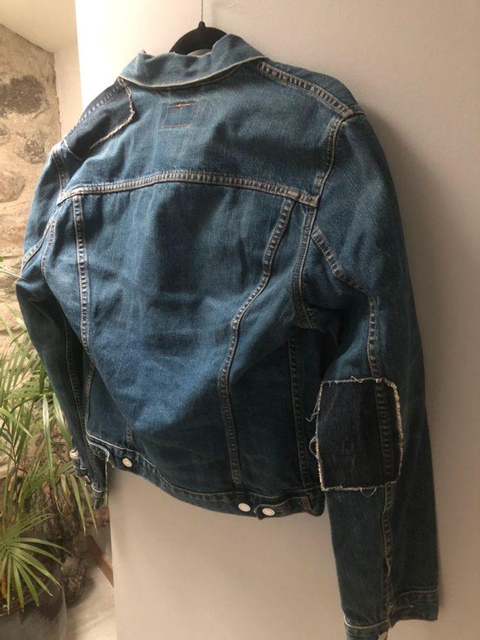 Veste jean levi’s taille L effet usé - photo numéro 2