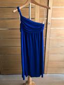 Robe bleue 1 bretelle