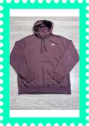 👕 Sweat à capuche Nike logo brodé Marron Taille S 👕