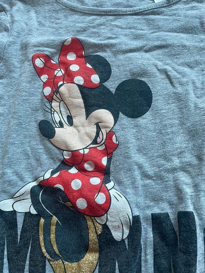 T shirt manche longue 6/8ans minnie - photo numéro 2